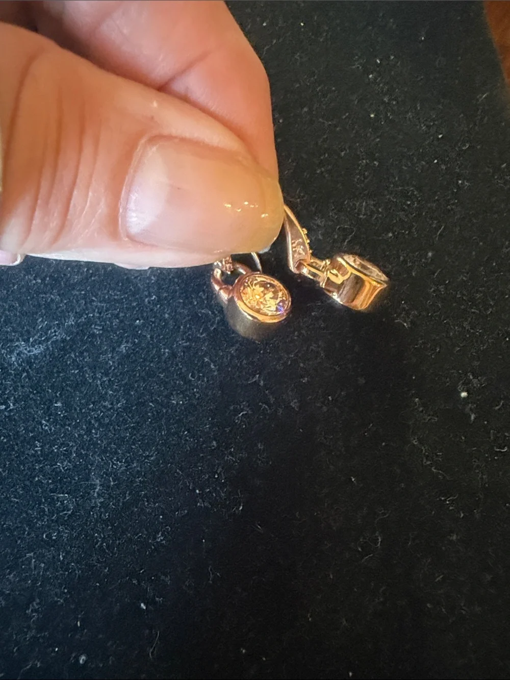 Michael Kors Rose Gold Crystal Dangle Earrings